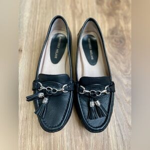 Antonio Melani Abbot Driver Napa Leather COMFORT Loafer Tassel Moccasins Size 8